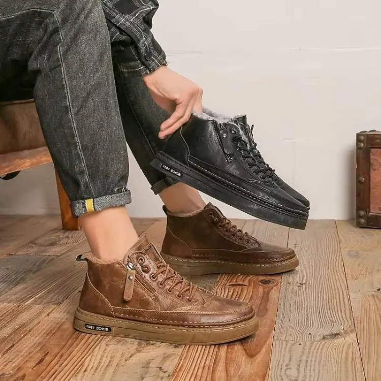 Marcherelle™ – Chaussures Hiver Antidérapantes avec Doublure Thermique