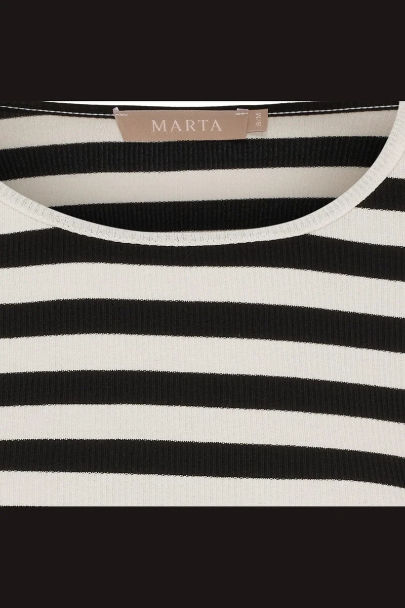 Marta Du Chateau - Mdcbegonia Ls Tee 7702 - Black