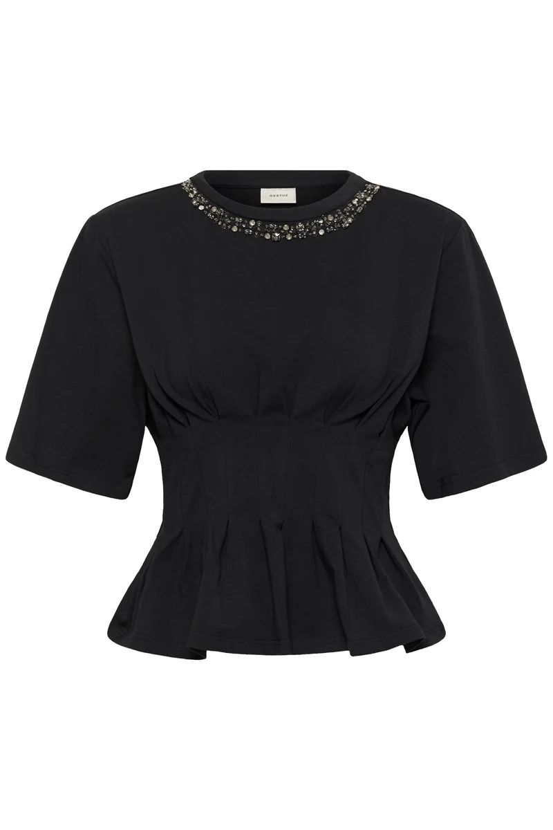 Gestuz - Gzinez Deco Tee 10911653 - 100017 - Black