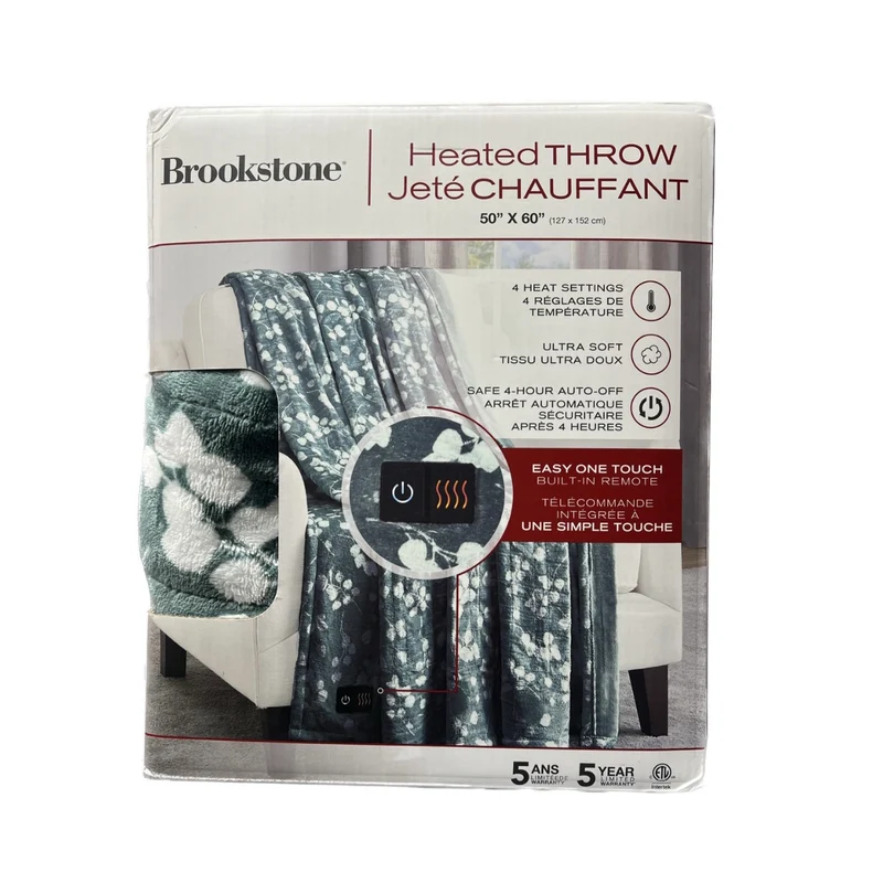 BROOKSTONE - Jeté Chauffant