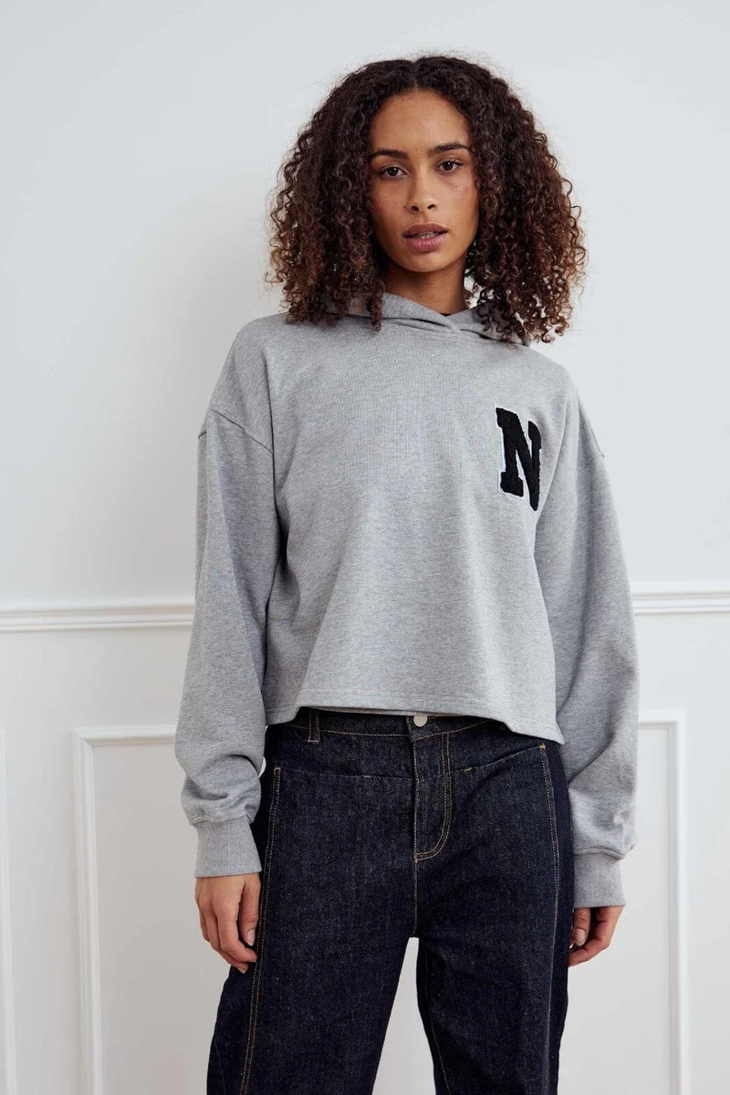 Noella - Lewanna Sweatshirt 13510002 - 972 - Medium Grey Mel.
