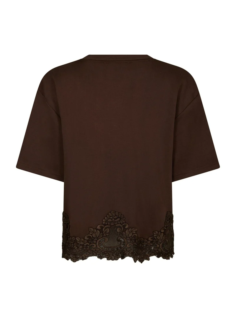 Neo Noir - Iria Lace Tee 170063 - 210 - Brown