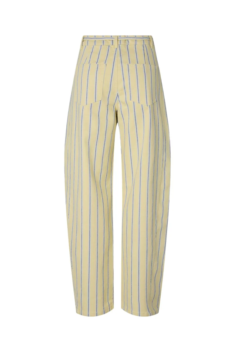 Pieces - Pcbillo Tie Barrel Jeans - 4972412 French Vanilla Cloud Dancer & Beaucoup Blue & Oyster Mushroom