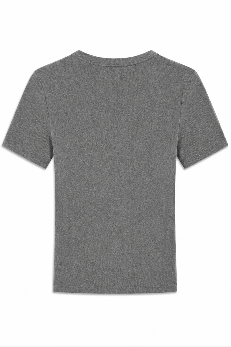 ModströM - Igormd V-Neck T-Shirt 59953 - 7088 - Dark Grey Melange