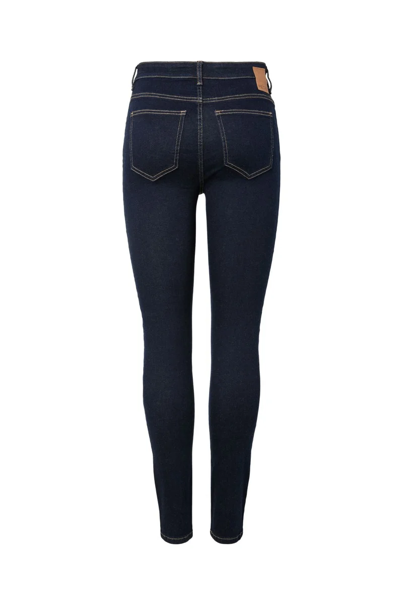 Pieces - Pcdaisy Skinny Jeans - 5039521 Dark Blue Denim Rinse
