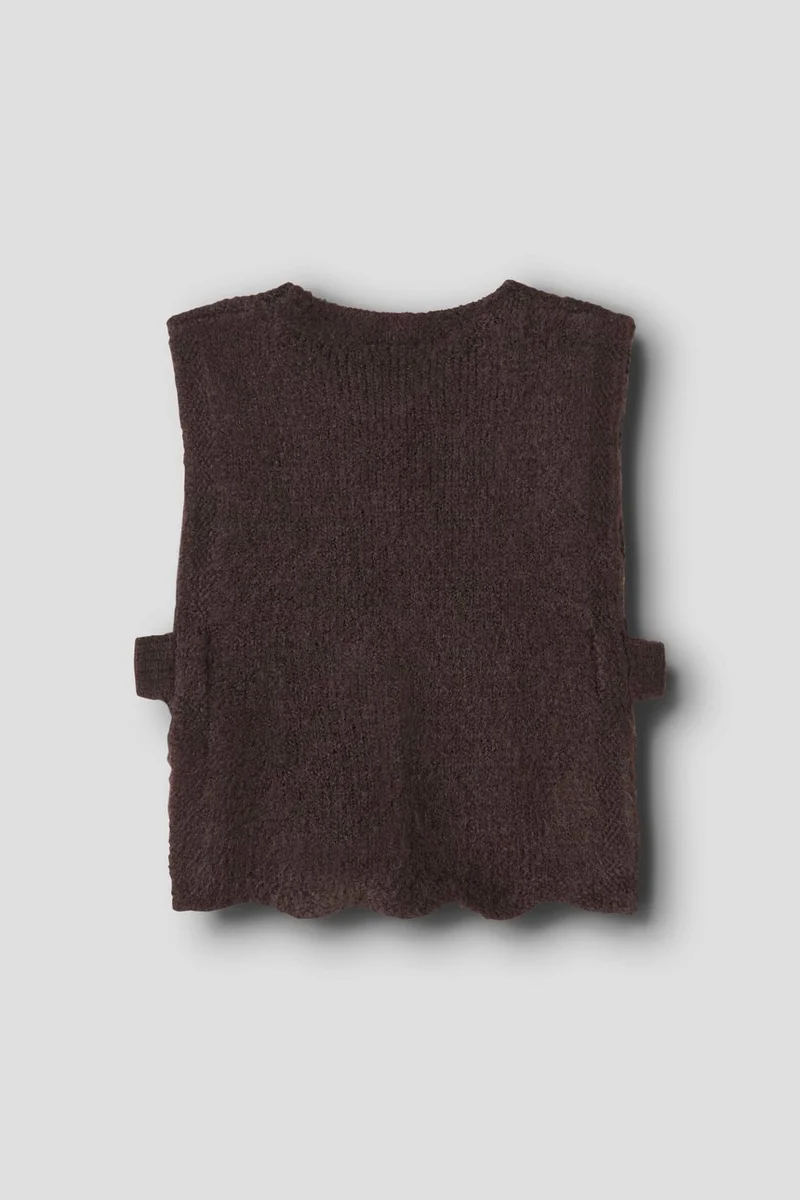 Name It - Nmflea Knit Vest - 5075166 Chocolate Plum