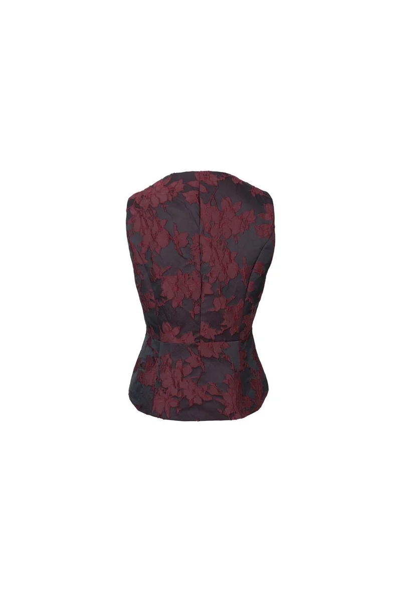 Black Colour - Bcvienna Vest 41266 - Wine