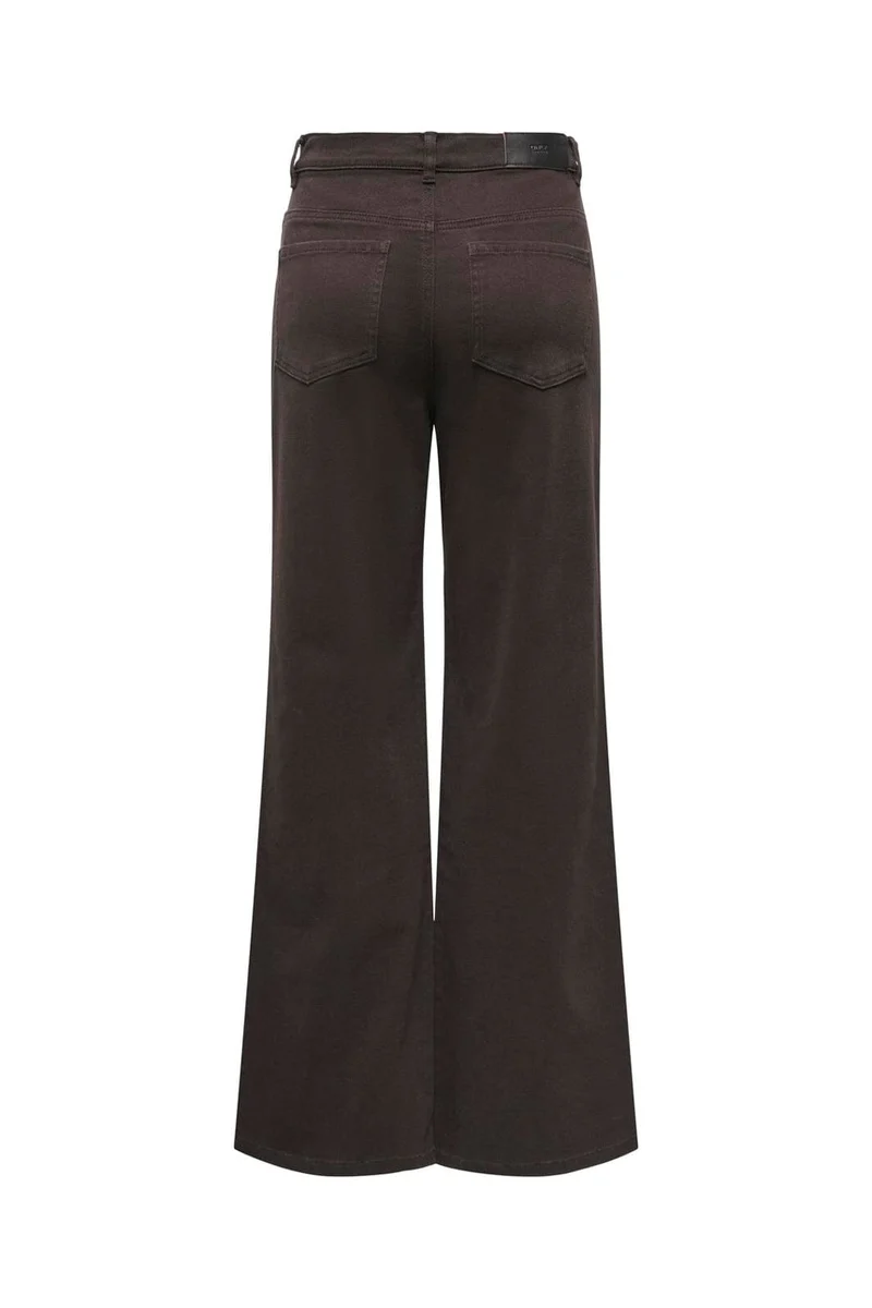 Only - Onlmadison-Sille Wide Pant Cc - 5051642 Chocolate Torte