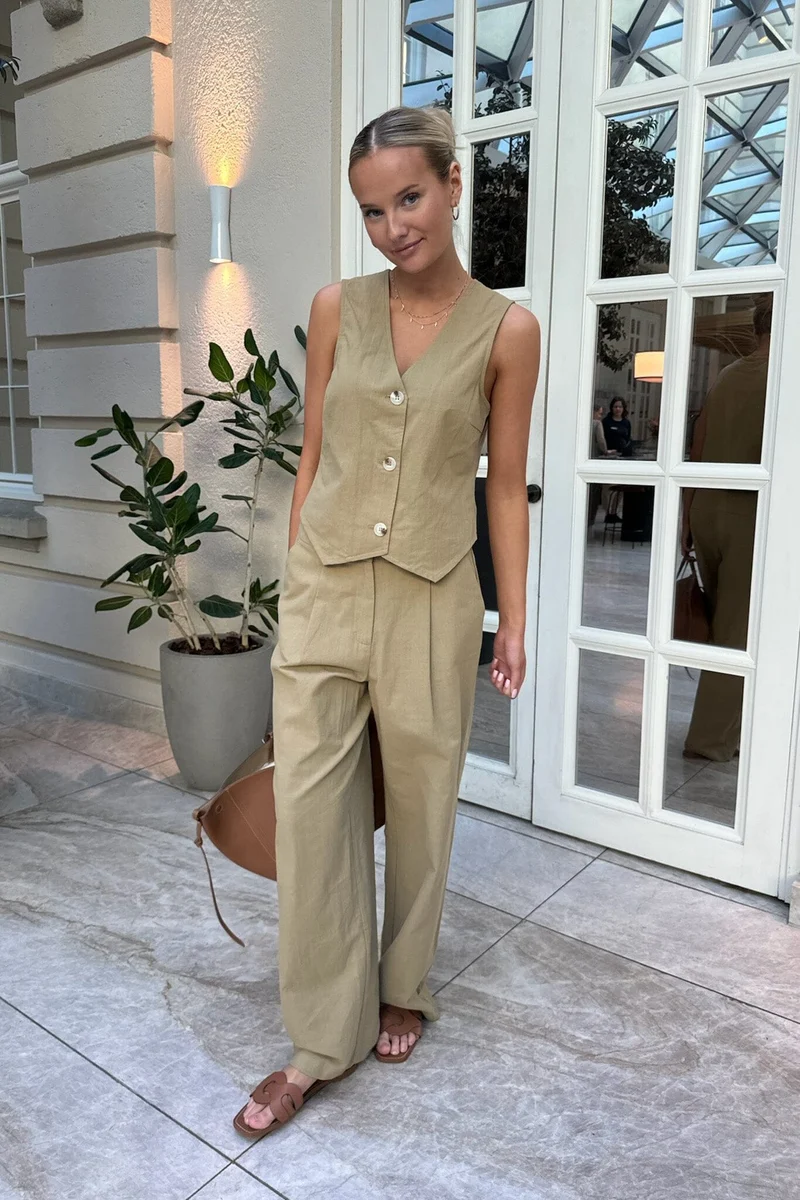 BYIC - Celinaic Vest - lkhaki Light Khaki