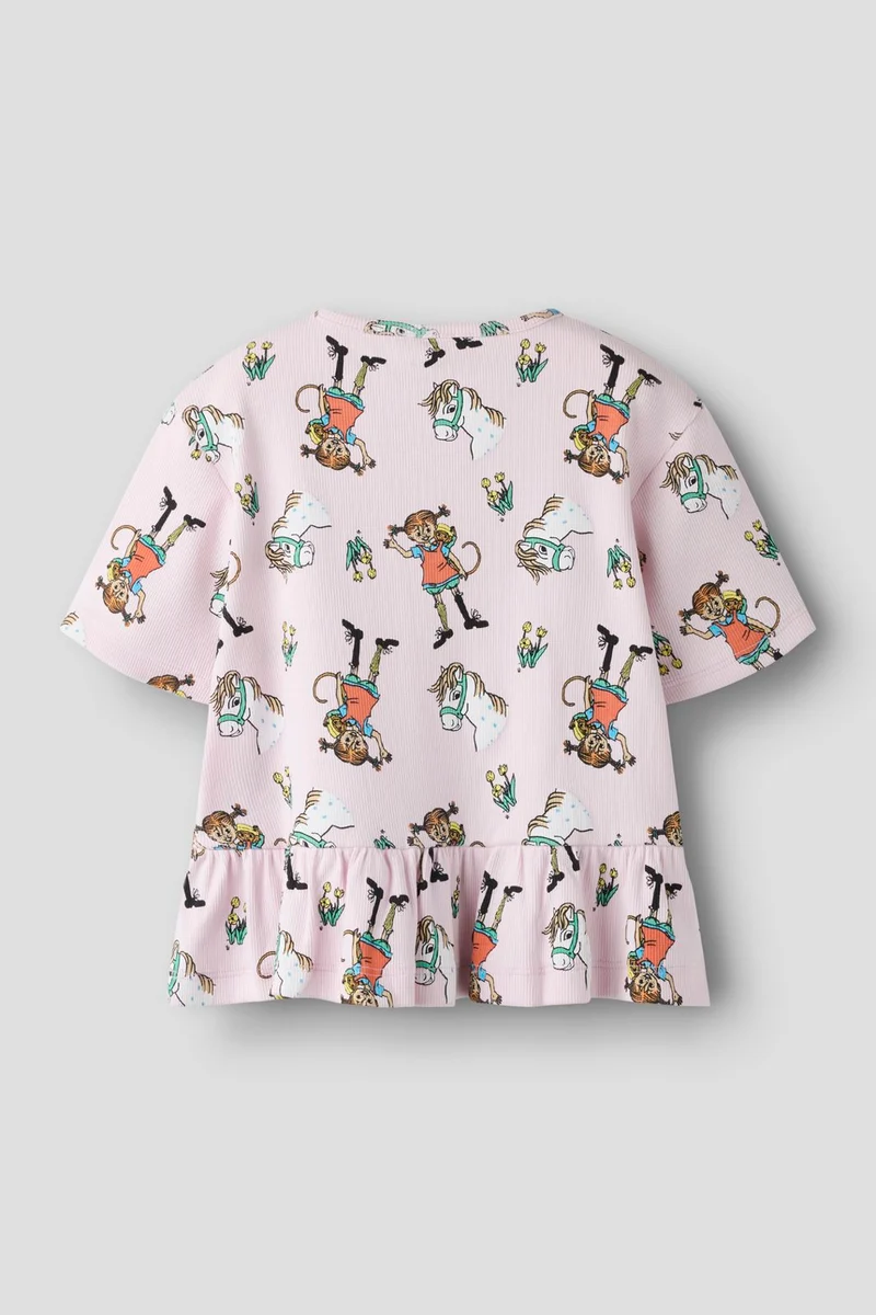Name It - Nmfmara Pippi Ss Nreg Top Sky - 5096424 Cradle Pink