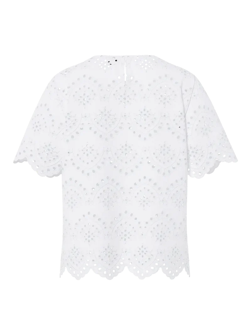 Pieces - Pcvilde Ss Top - 4902052 Bright White