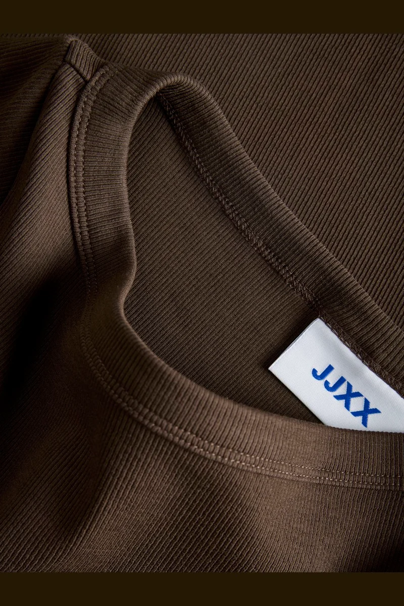 Jjxx - Jxfifi Str Ss Boatneck Tee - 5179401 Demitasse