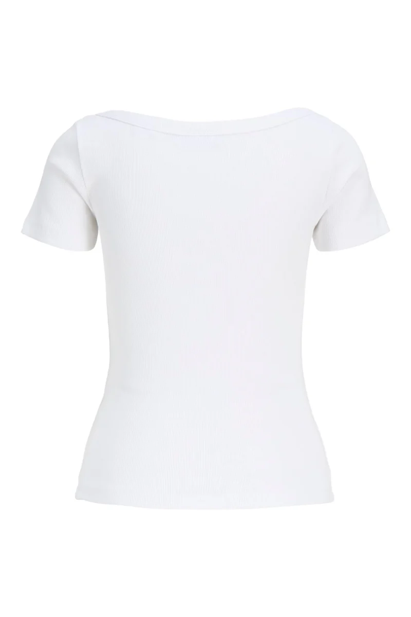 Jjxx - Jxfifi Str Ss Boatneck Tee - 5179395 Bright White