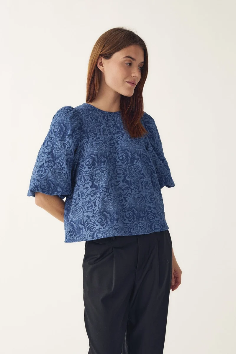 Noella - N-Shelly Blouse 14840002 - 1004 - Dusty Blue
