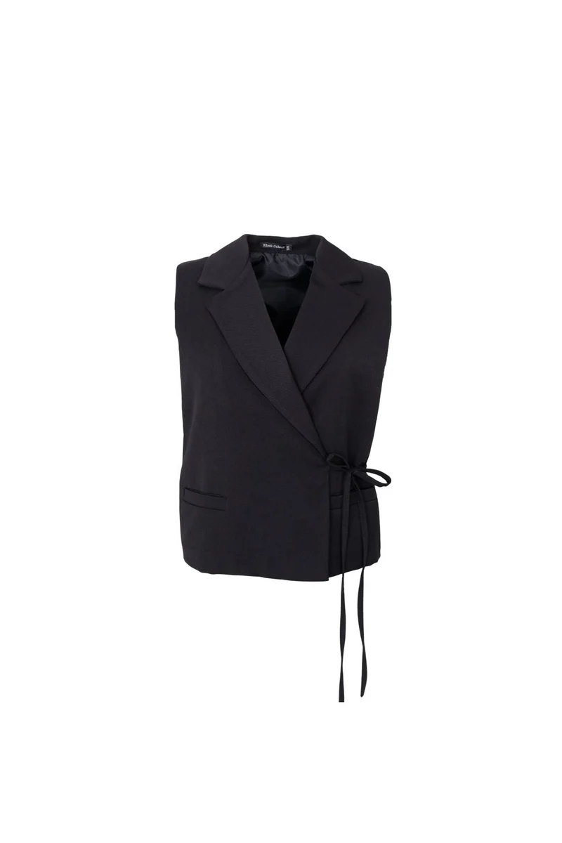Black Colour - Bcrena Wrap Vest 41255 - Black