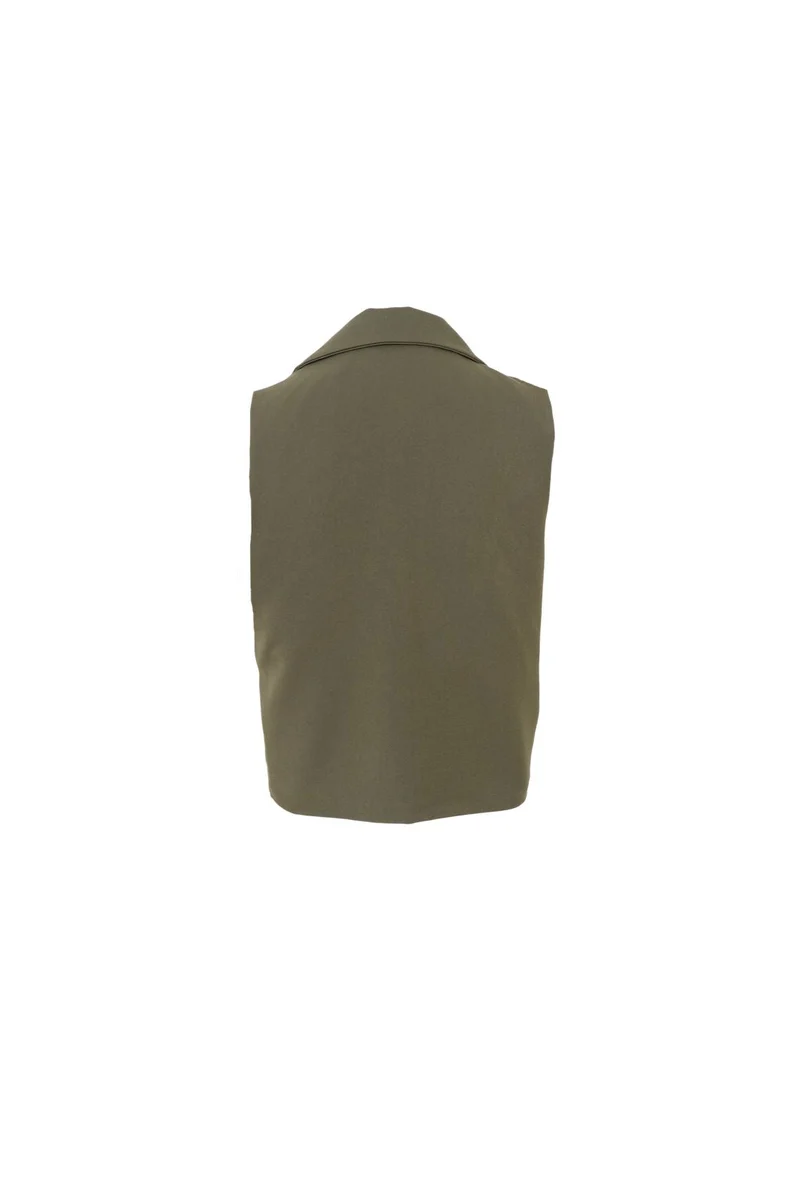 Black Colour - Bcrena Wrap Vest 41255 - Army