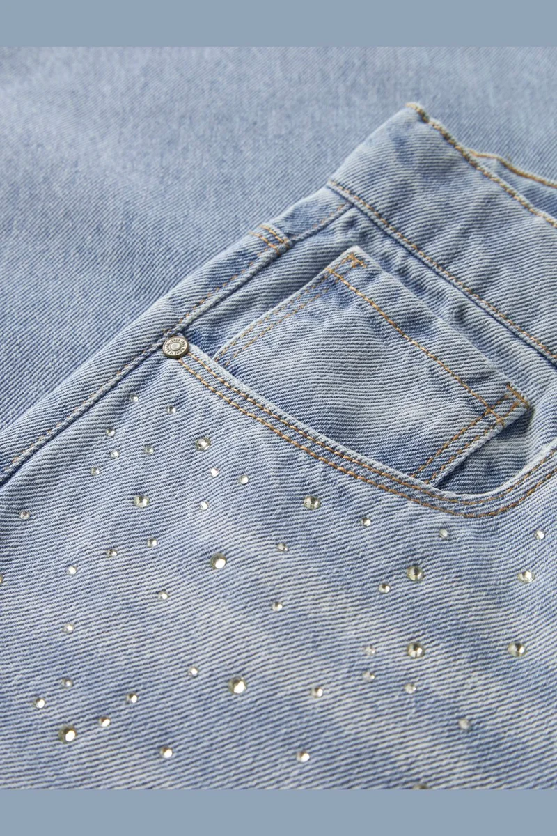 Name It - Nkfbella Wide Rhine Jeans 6608-Im - 5035715 Light Blue Denim