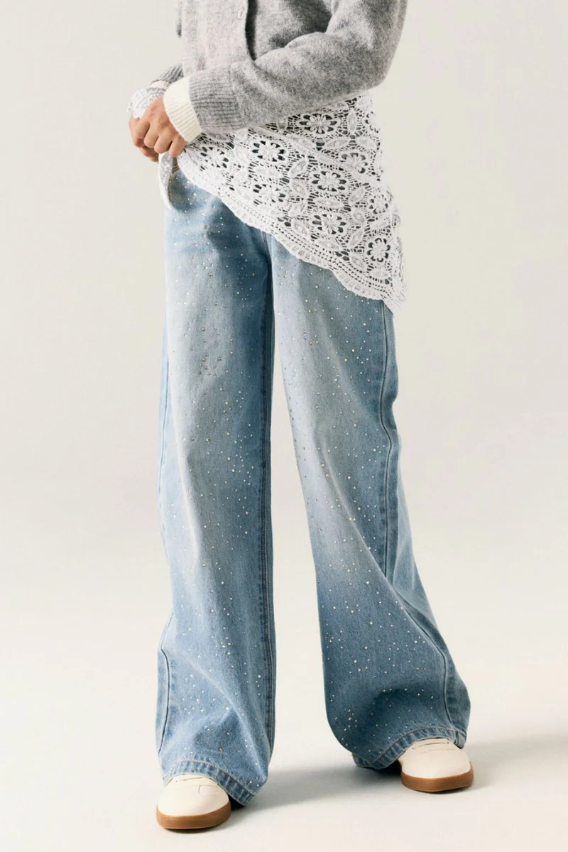Name It - Nkfbella Wide Rhine Jeans 6608-Im - 5035715 Light Blue Denim