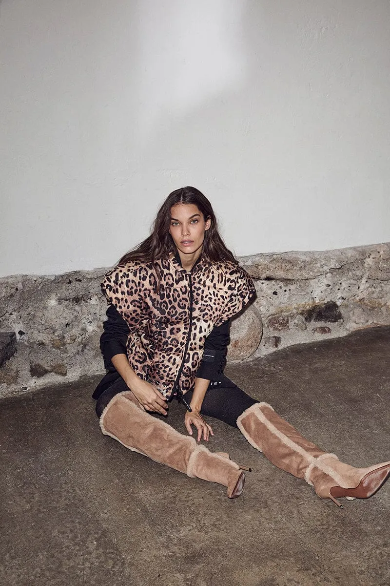 Haute L'Amitié - Animal Puffer Vest HL10734 - Animal Print