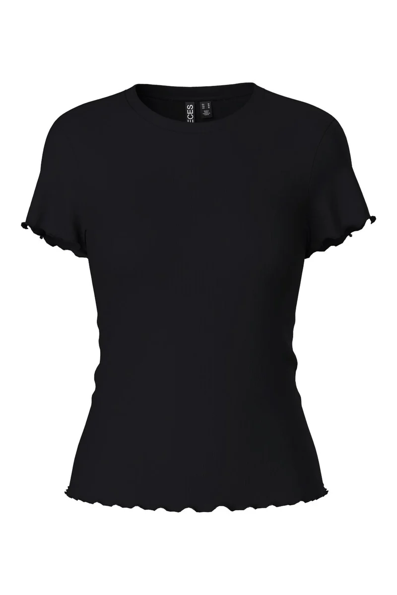 Pieces - Pcnicca Ss O-Neck Top - 3782147 Black