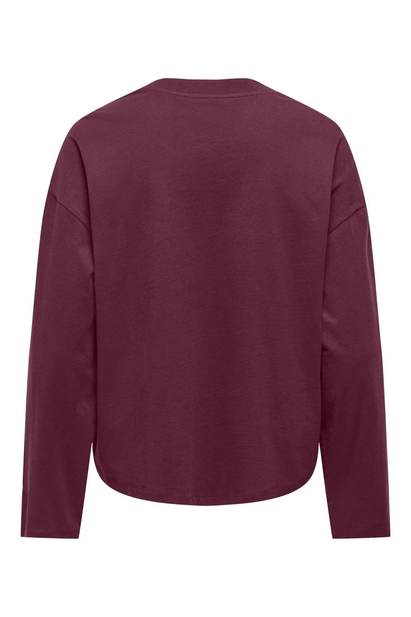 Only - Onlhappy L/S O-Neck Tee - 5102897 Fig