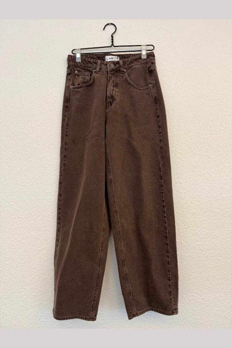 Haute L'Amitié - Uni Mid Rise Jeans HL10863 - Mocca