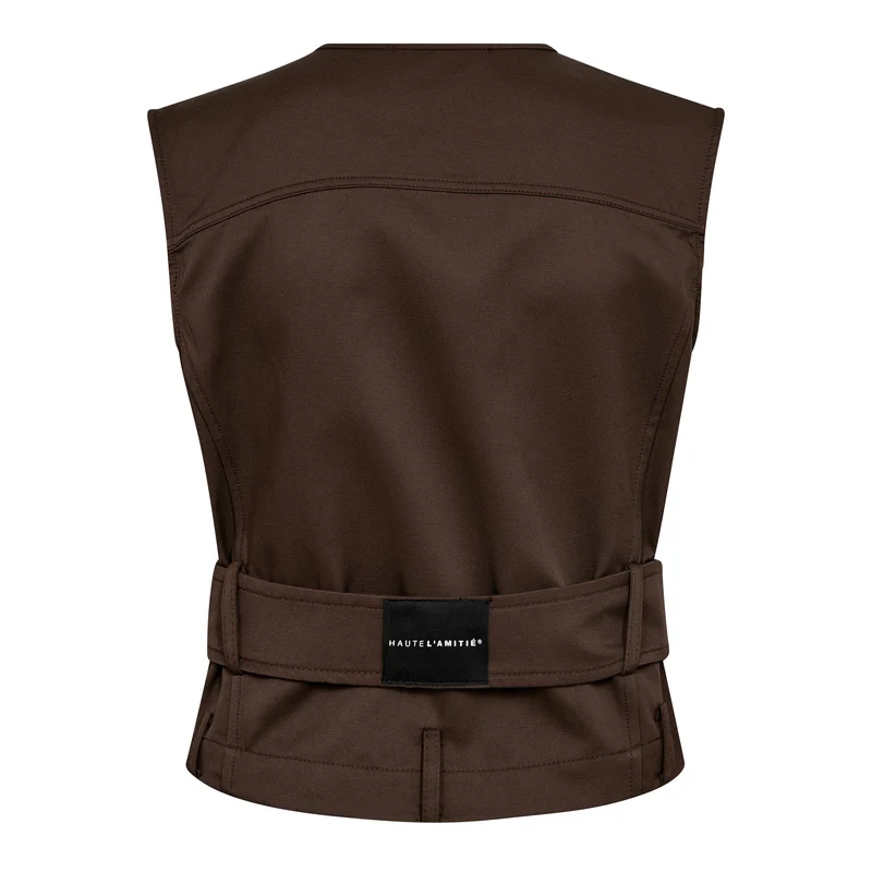 Haute L'Amitié - Rabi Belt Vest HL10835 - Mocca