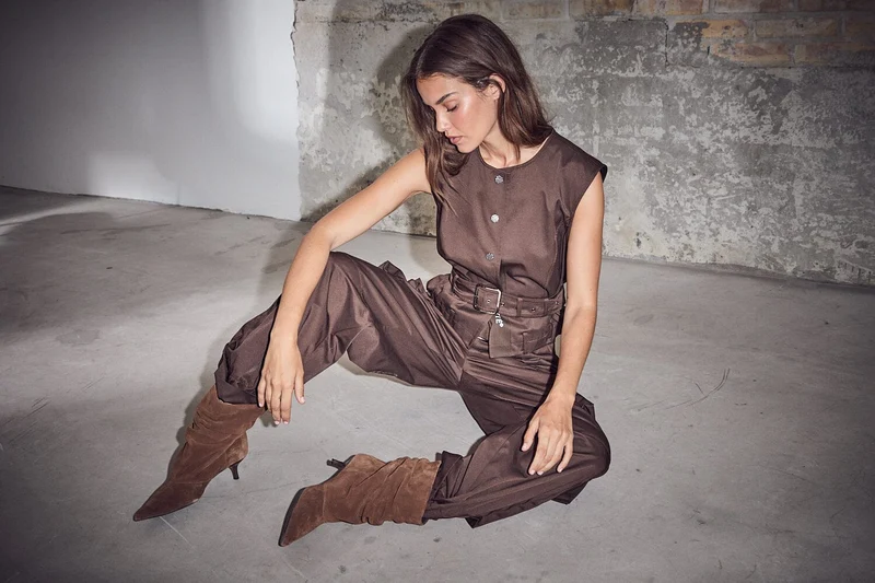Haute L'Amitié - Rabi Belt Vest HL10835 - Mocca