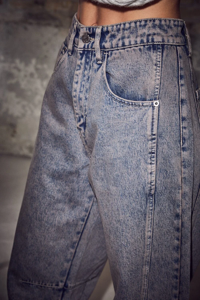 Haute L'Amitié - Drew Barrel Panel Jeans HL10848 - Mocca