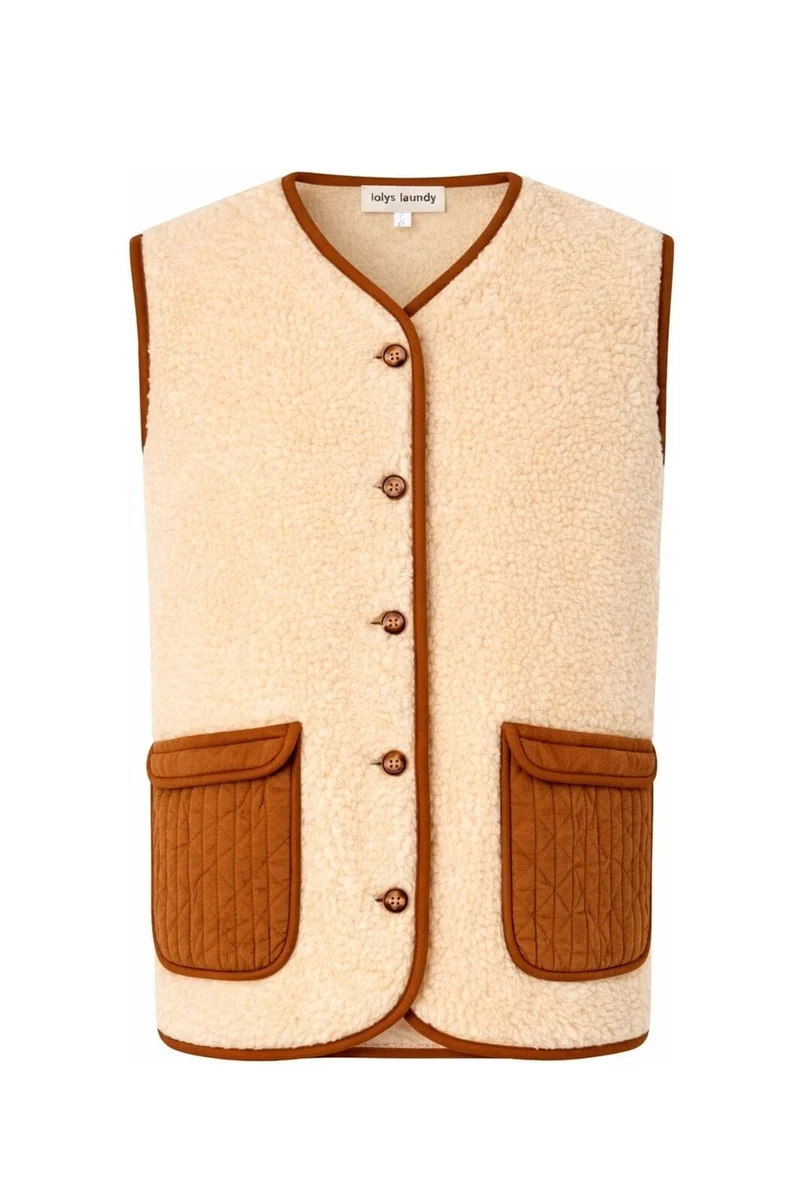 Lollys Laundry - Jacell Vest Sl 26427-1081 - 54 - Rust