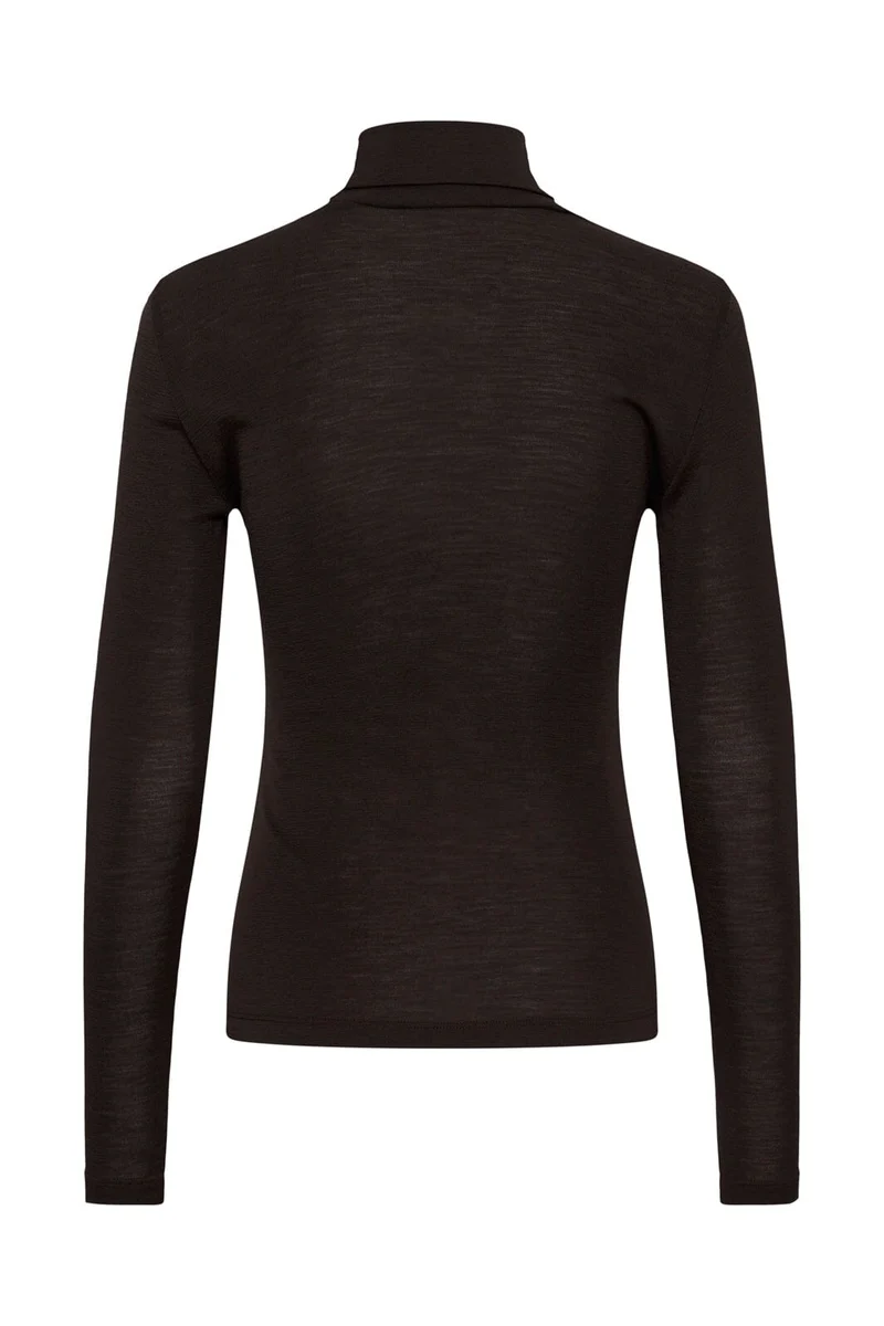 Gestuz - Gzninia Wool Rollneck 10910695 - 191109 - Chocolate Torte