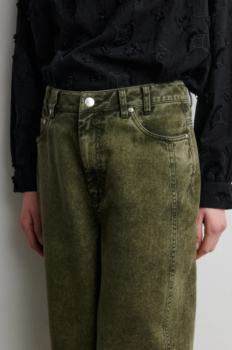 Second Female - Jaye Denim Barrel Jeans 60948 - 4117 Green Denim