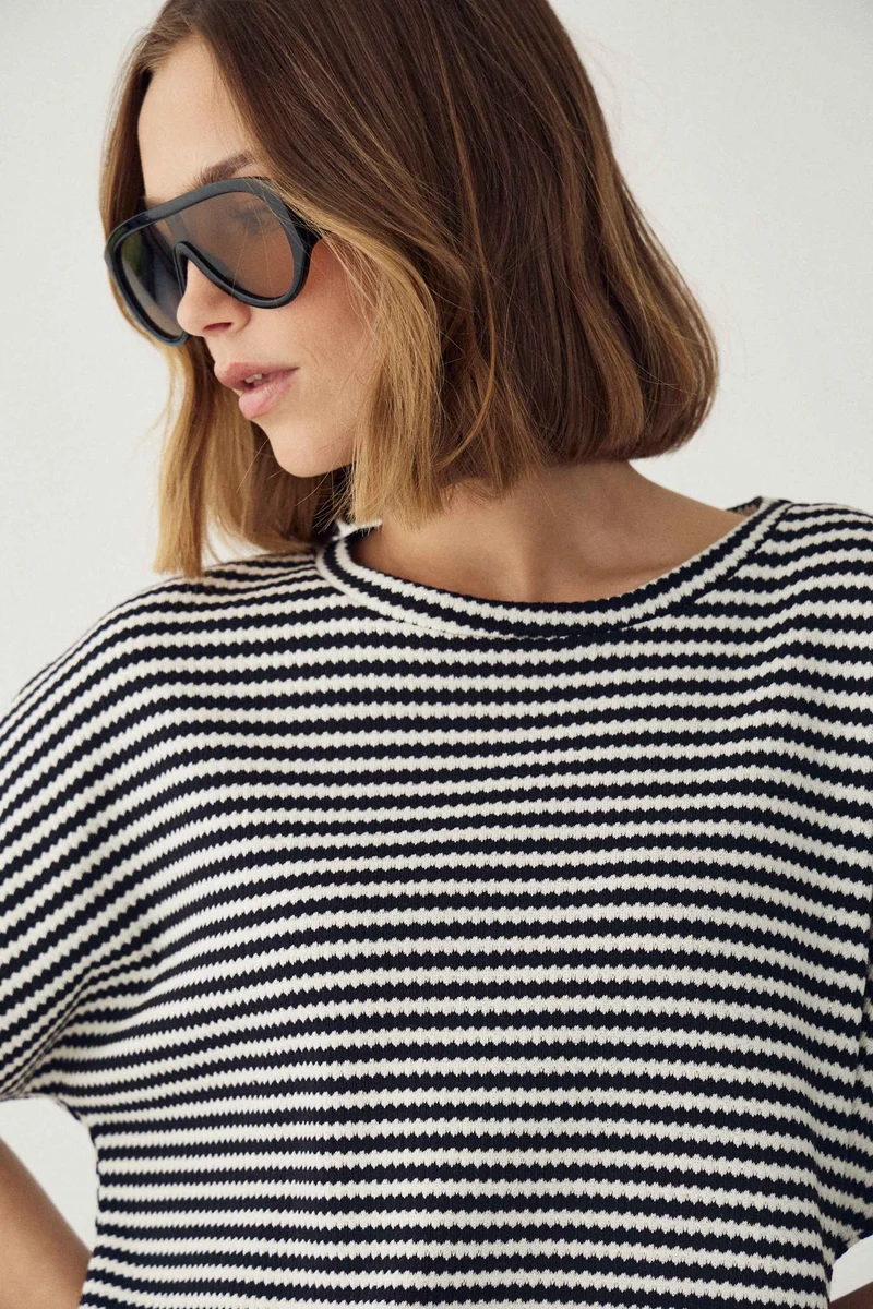 Noella - N-Maleah Top 15740001 - 1458 - Danni Black Stripe