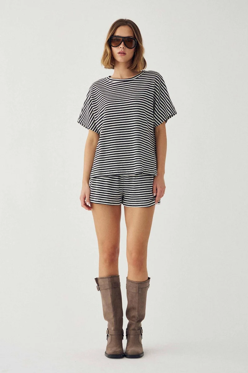 Noella - N-Maleah Top 15740001 - 1458 - Danni Black Stripe