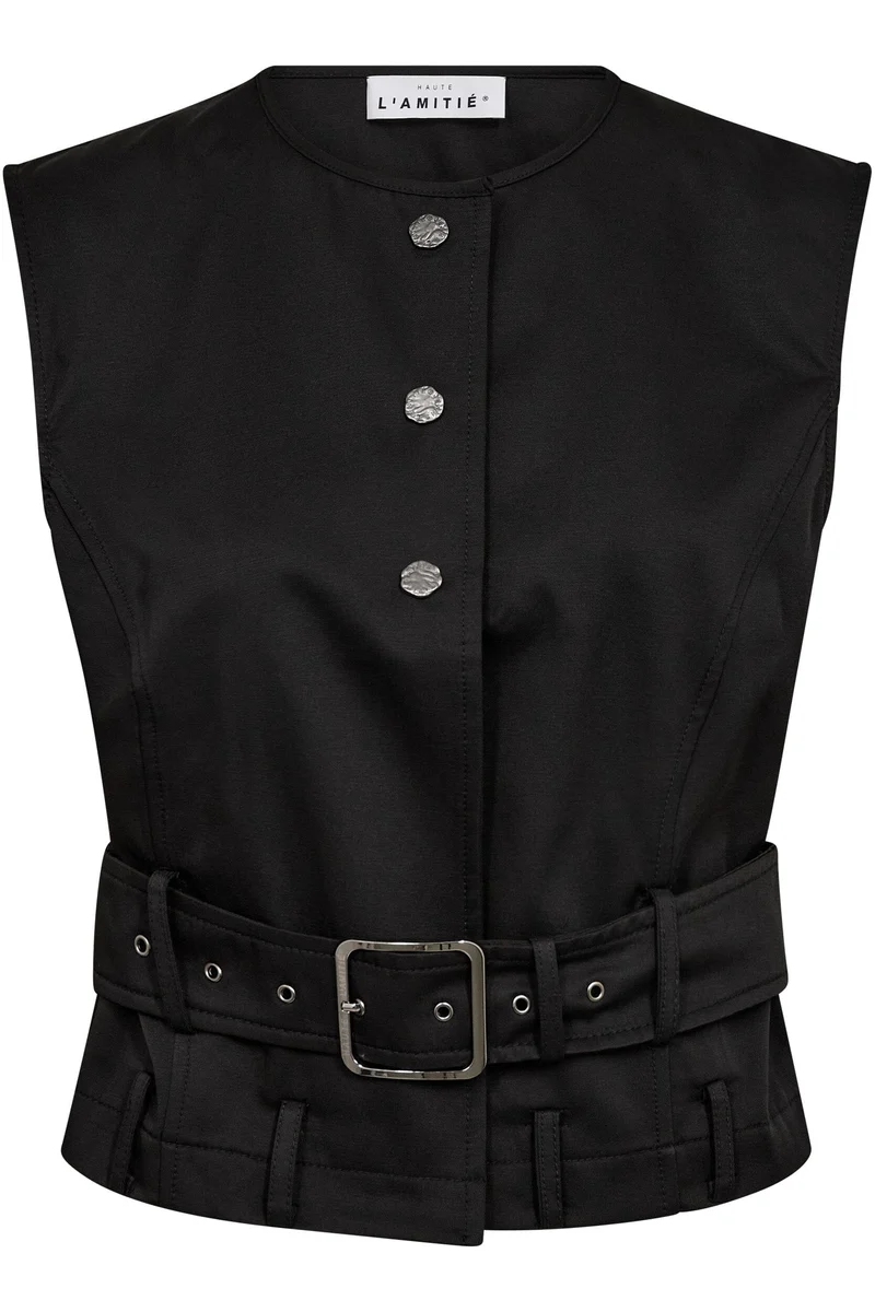 Haute L'Amitié - Rabi Belt Vest HL10835 - Black