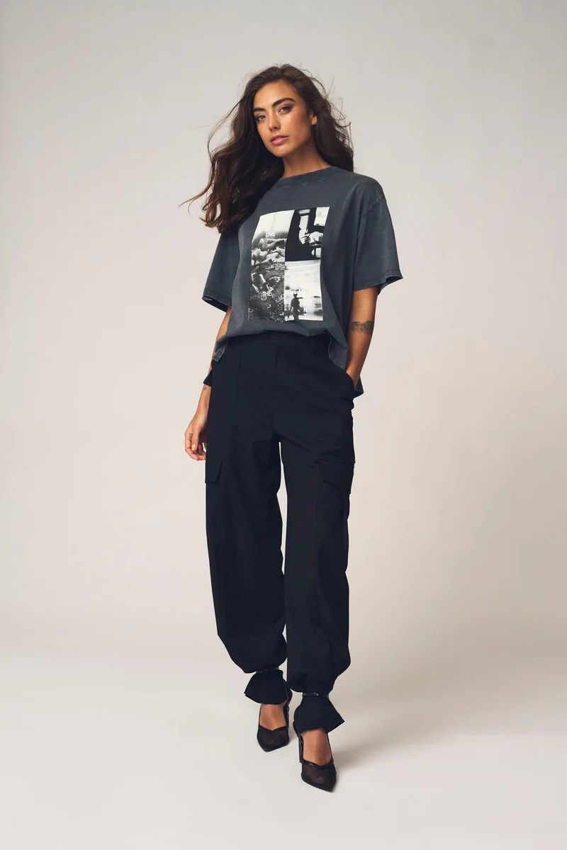 Gossia - Maggiego Tee G3074 - Black Washed