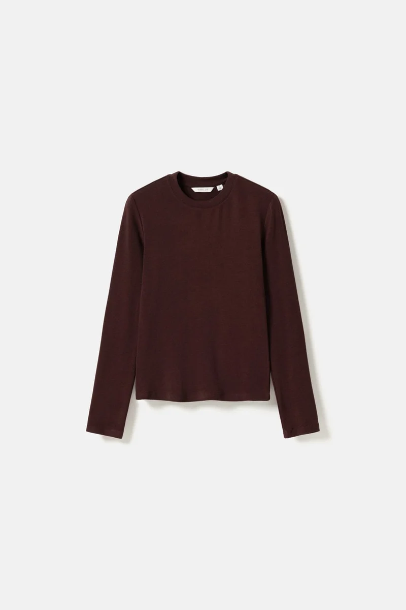 Noella - Lidie Ls Top 14090001 - 1496 - Burgundy Melange