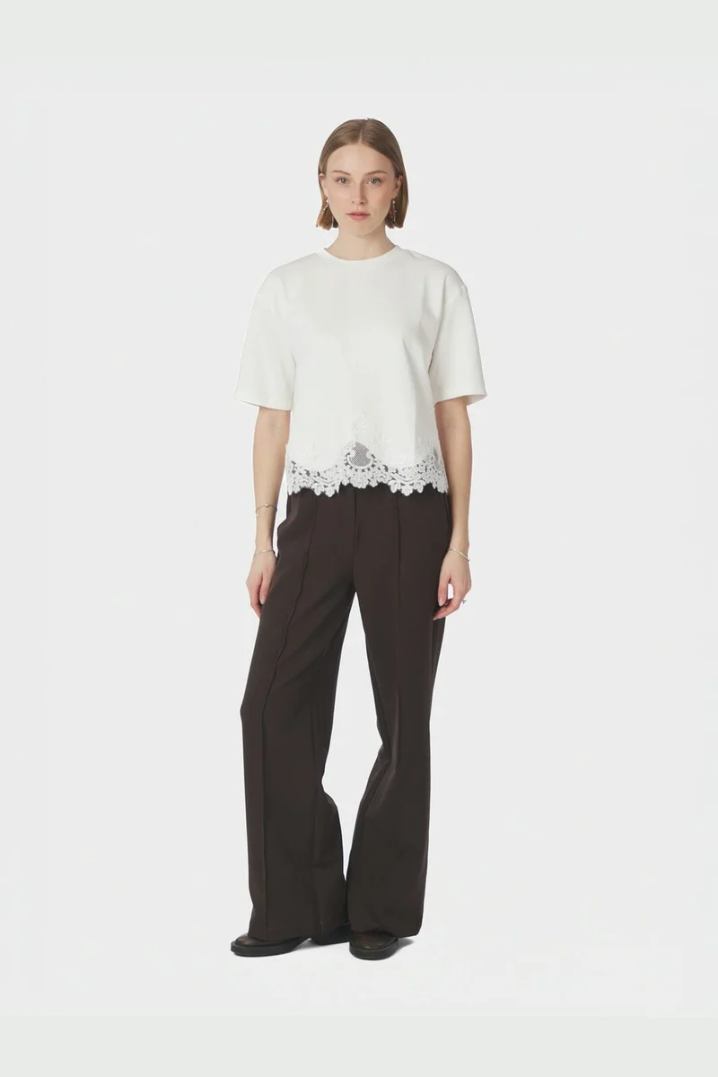 Neo Noir - Iria Lace Tee 170063 - 120 - White