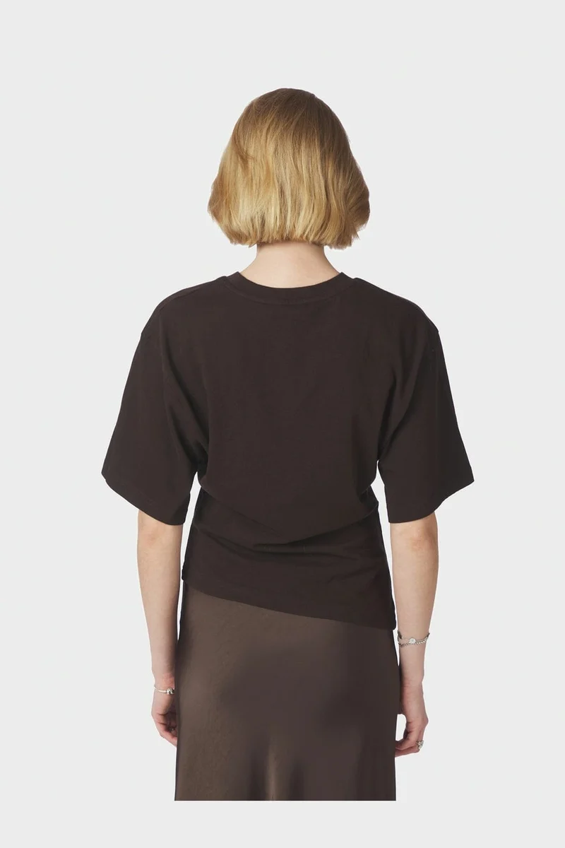 Neo Noir - Alira Boxy Tee 169728 - 676 - Dark Brown