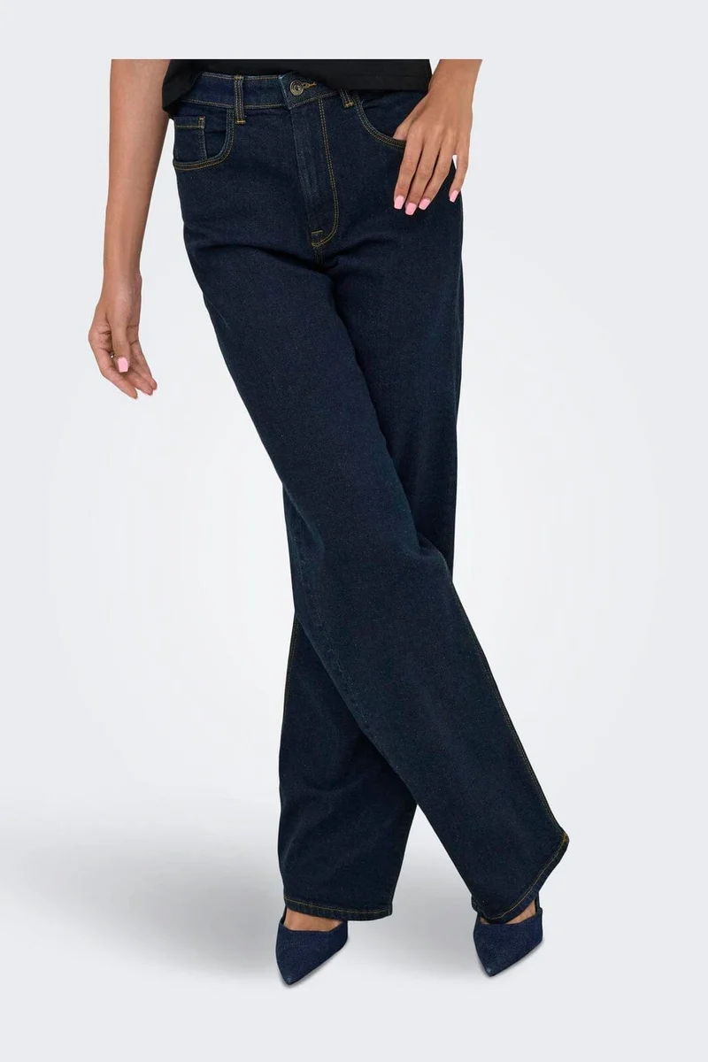 Only - Onlzenia Wide Leg Box - 4893136 Dark Blue Denim