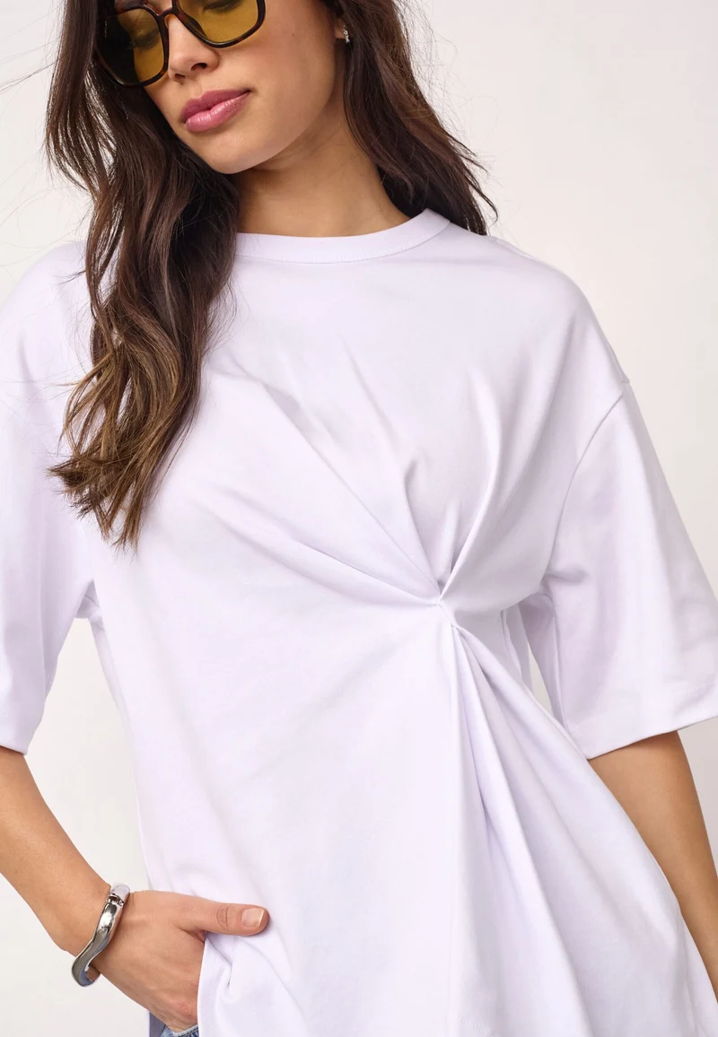 Co´Couture - Medaxcc Asym Tee 500086 - 10001 - White