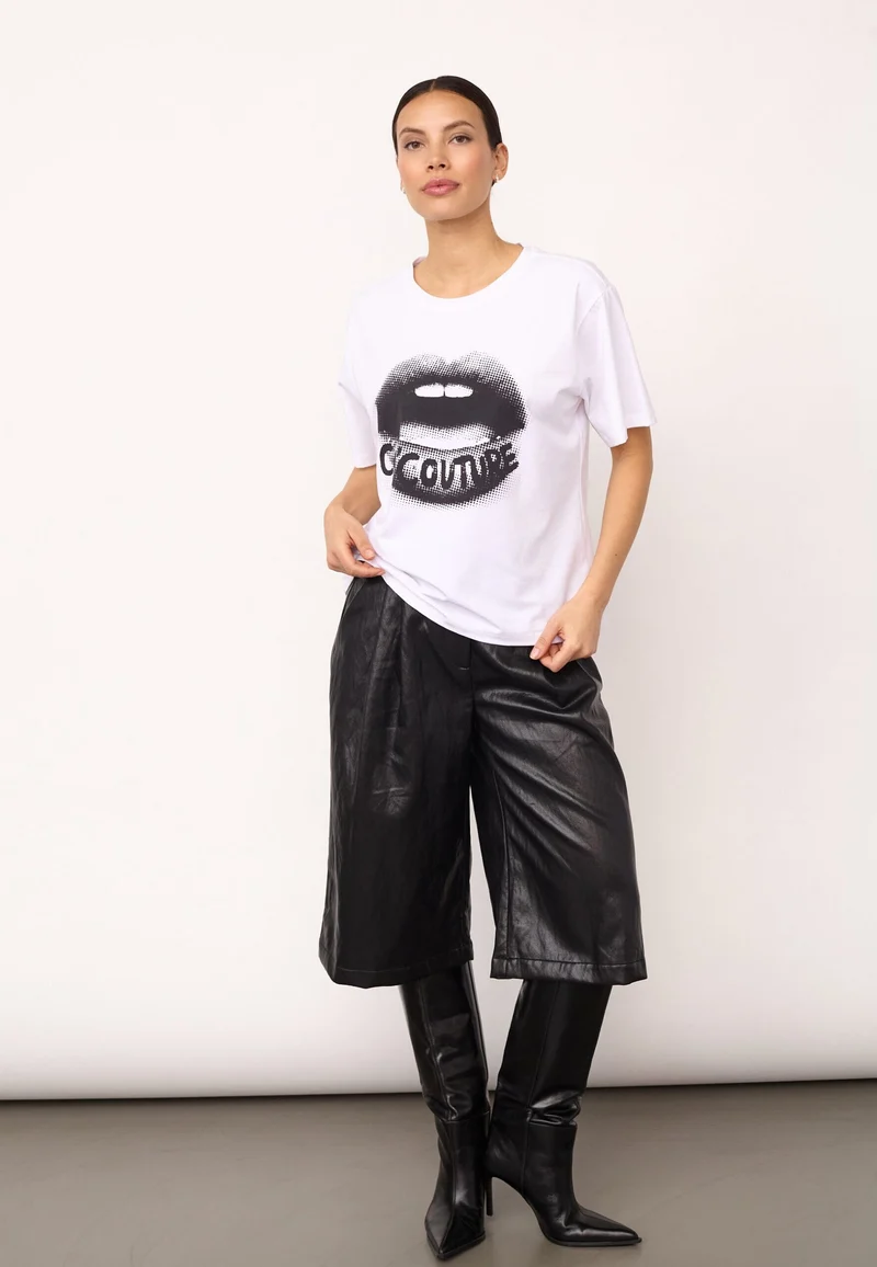 Co´Couture - Lipcc Coco Box Tee 500066 - 10001 - White
