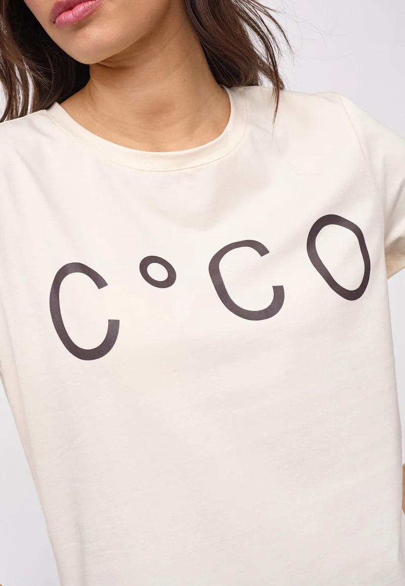 Co´Couture - 33200 Signaturecc New Tee 500100 - 10004 - Pearl