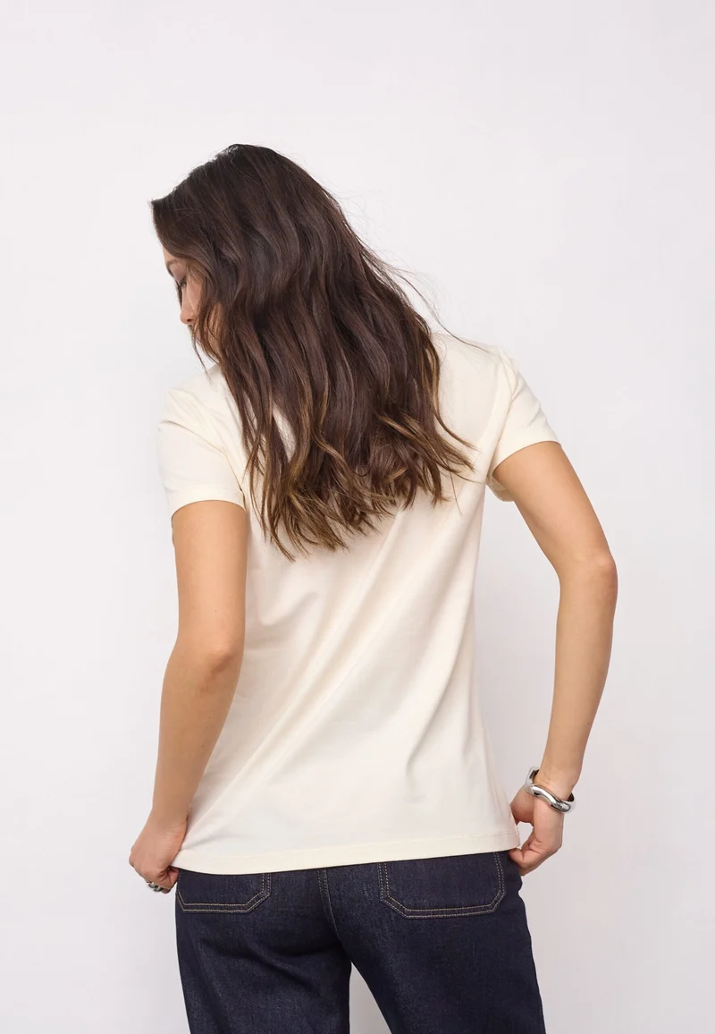 Co´Couture - 33200 Signaturecc New Tee 500100 - 10004 - Pearl