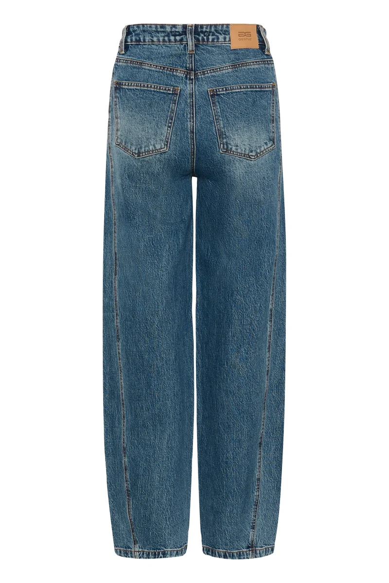 Gestuz - Gzmelu Barrel Jeans 10911344 - 109598 - Classic Mid Blue Wash