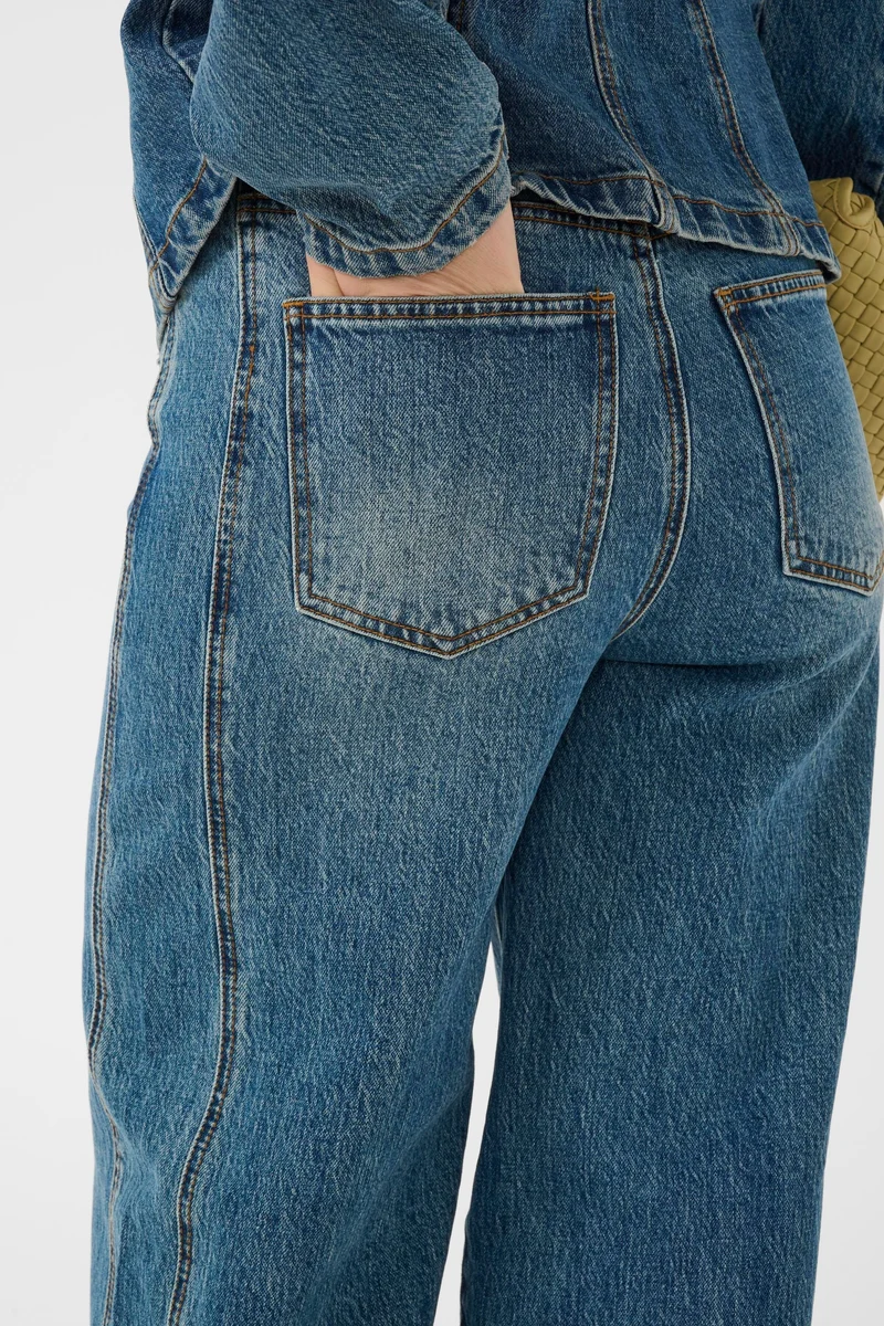 Gestuz - Gzmelu Barrel Jeans 10911344 - 109598 - Classic Mid Blue Wash