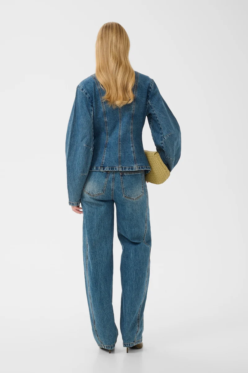 Gestuz - Gzmelu Barrel Jeans 10911344 - 109598 - Classic Mid Blue Wash