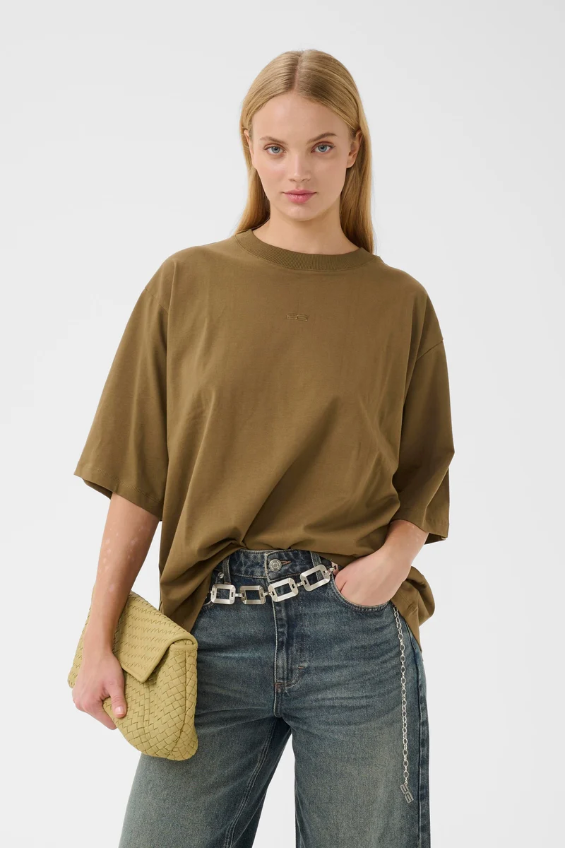 Gestuz - Gztimune Tee 10911405 - 190622 - Military Olive