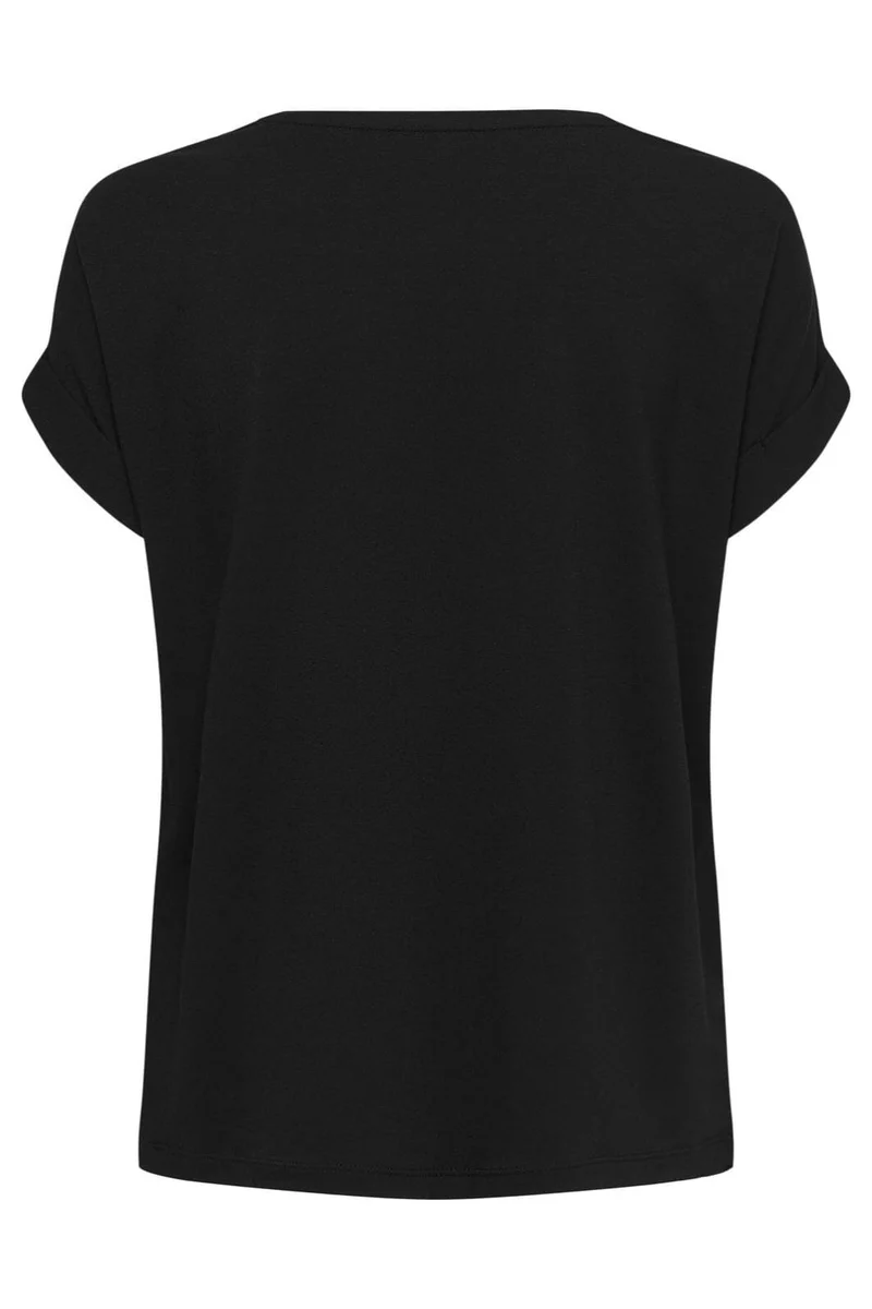 Only - Onlmoster S/S O-Neck Top - 2861071 Black Solid Black