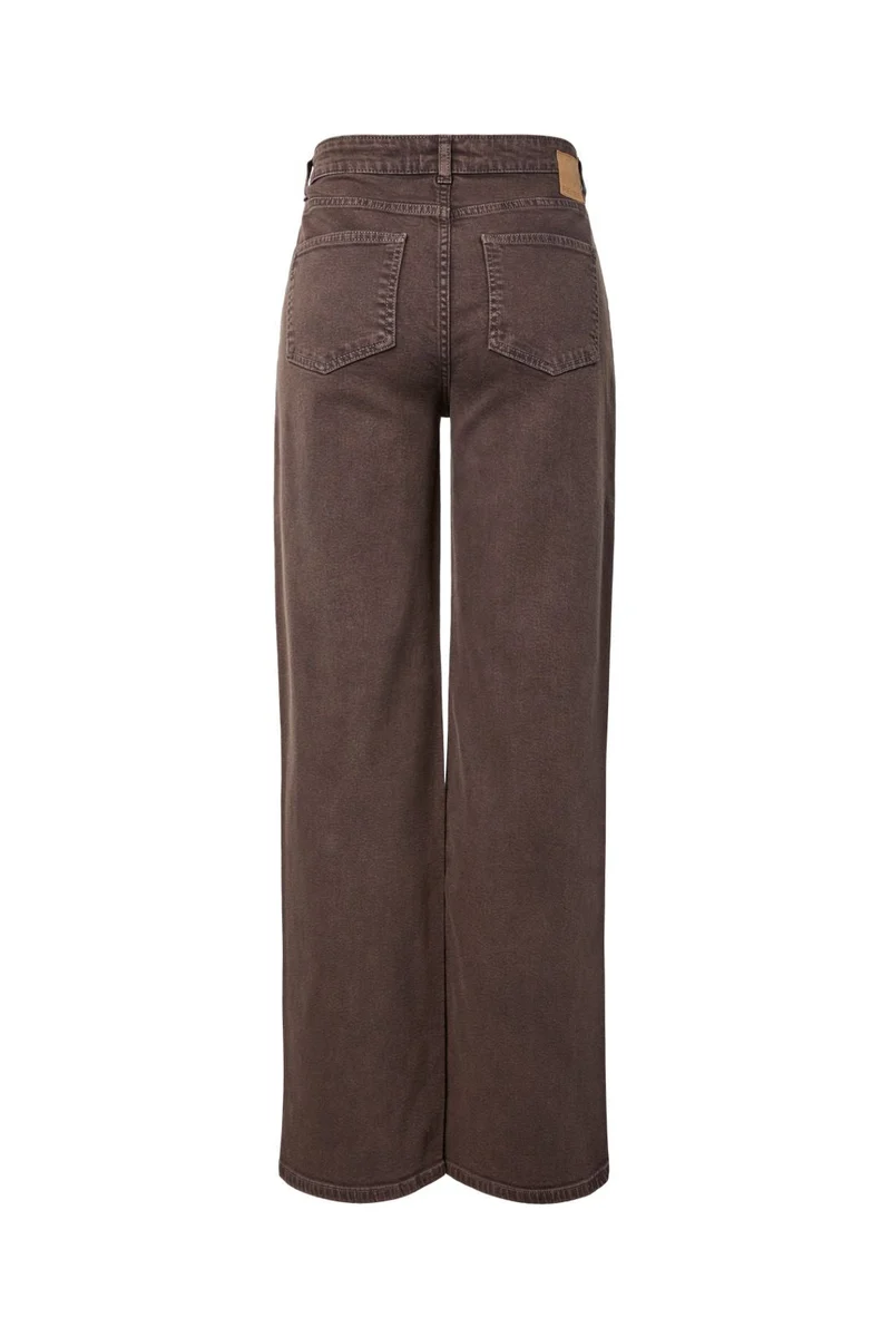 Pieces - Pcsilke Wide Colored Jeans - 5044574 Hot Fudge
